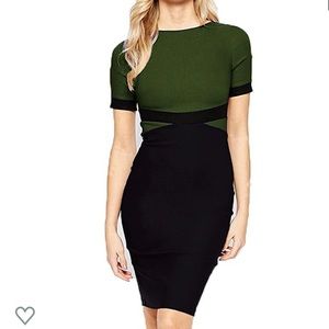 Color Block Bodycon Dress